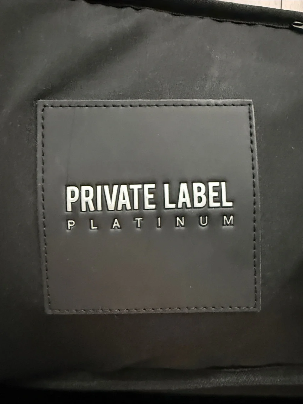 Private Label Platinum Black Men's Duffel Bag with Removable Strap